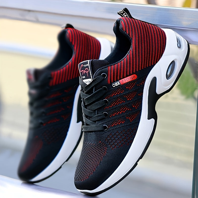 Men's Blue White Red Lightweight Sport Shoes for Adventure