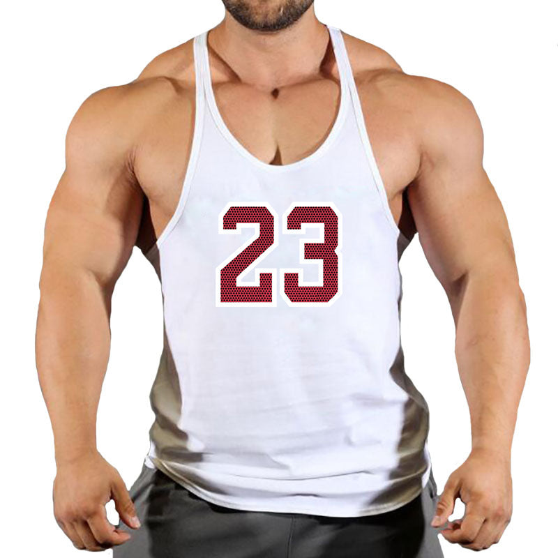 Men's Round Neck Sleeveless Basketball Tank Top