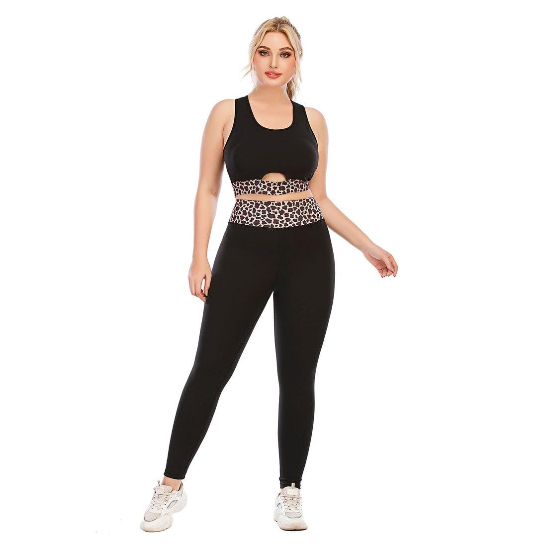 Women's Plus Size Sports Bra Yoga Workout Suits