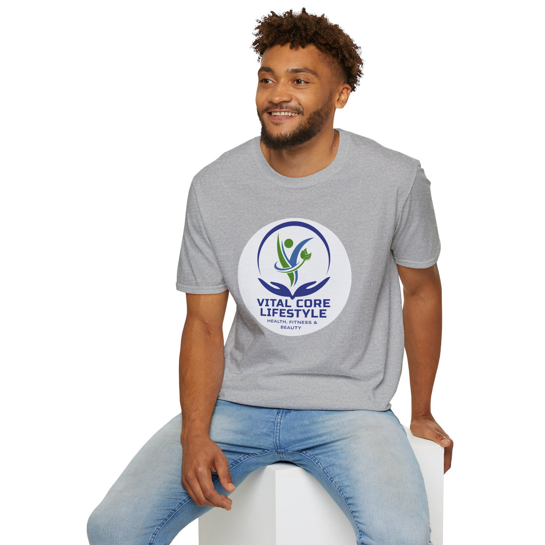 Vital Core Lifestyle T-Shirt — Health, Fitness & Wellness Logo Tee