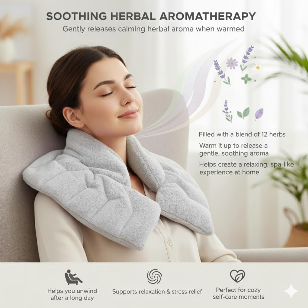 Soothing Herbal Neck & Shoulder Wrap – Hot/Cold Aromatherapy
