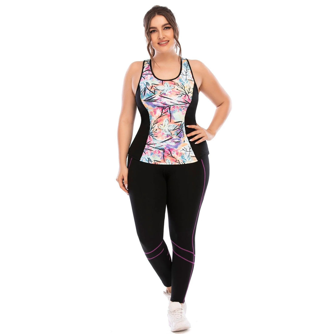 Women's Plus Size Yoga Workout Clothing Set