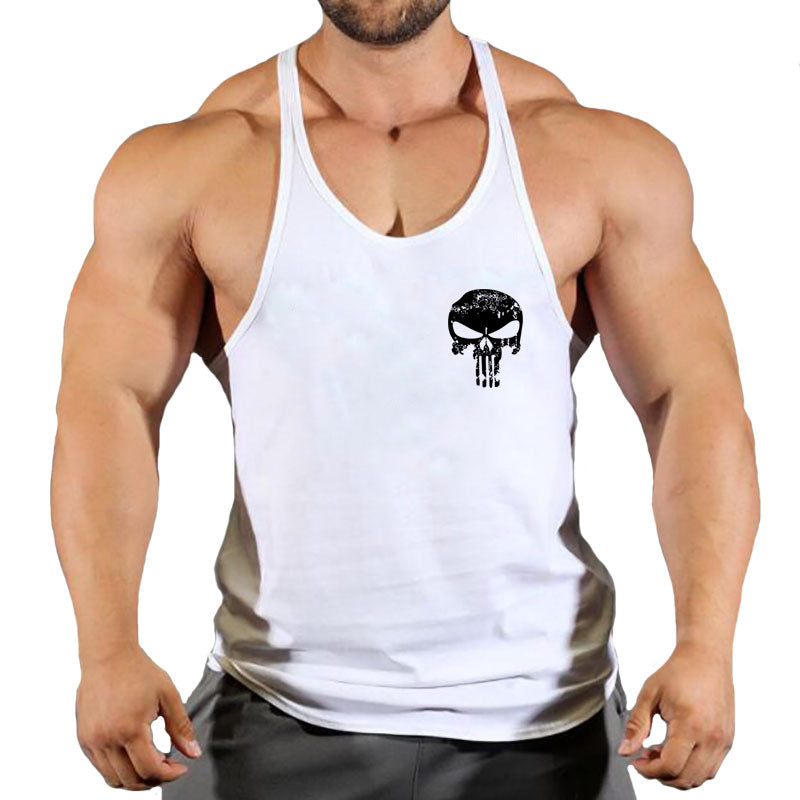 Fitness Men's Loose-Fit Sleeveless Tank Top
