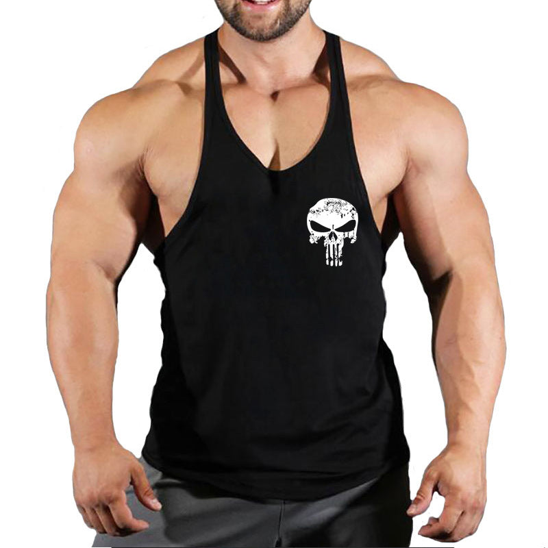 Fitness Men's Loose-Fit Sleeveless Tank Top