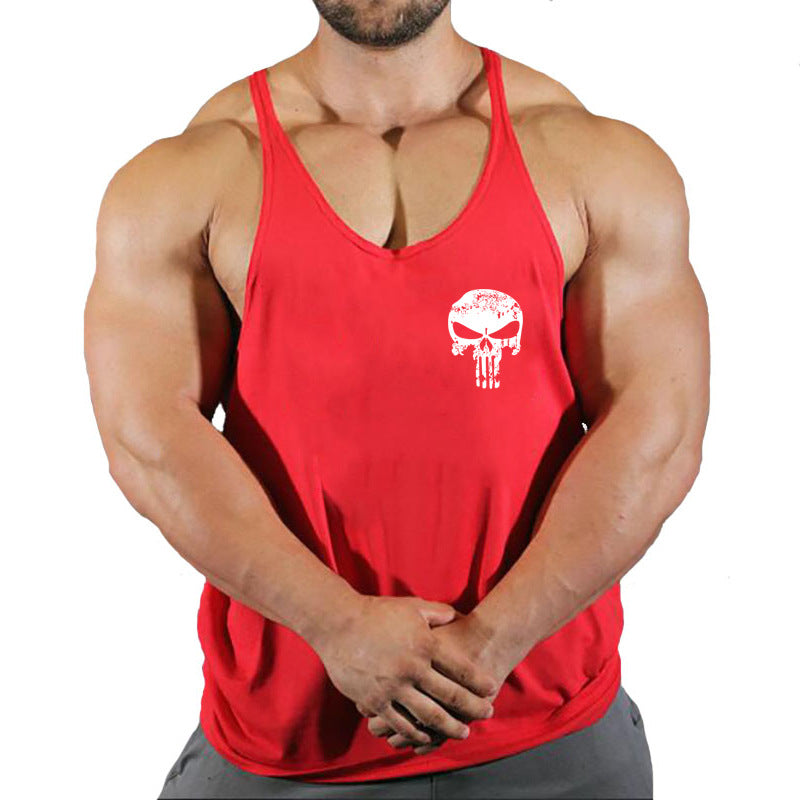 Fitness Men's Loose-Fit Sleeveless Tank Top