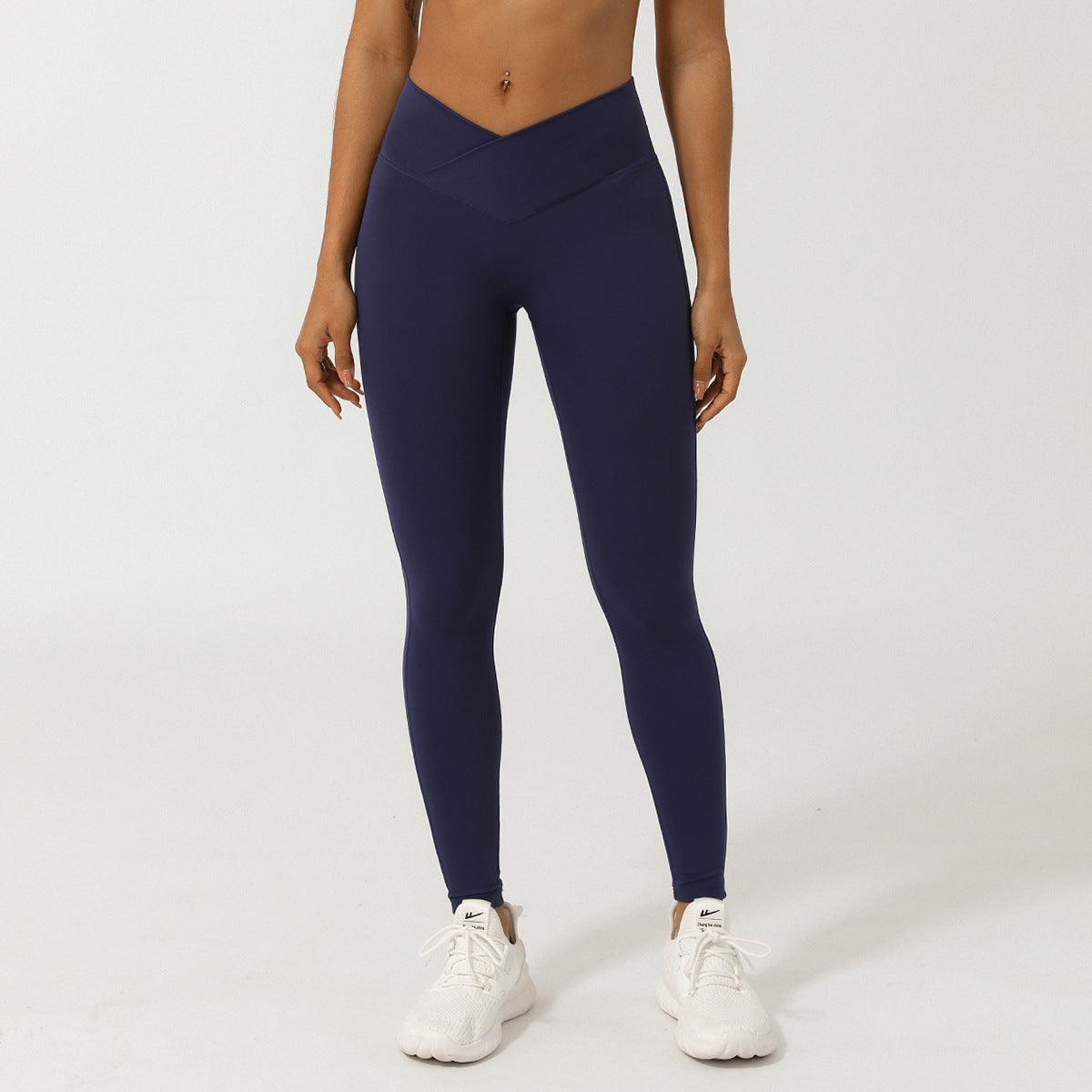 Women's V-Shaped High-Waisted Skinny Fit Yoga Pants