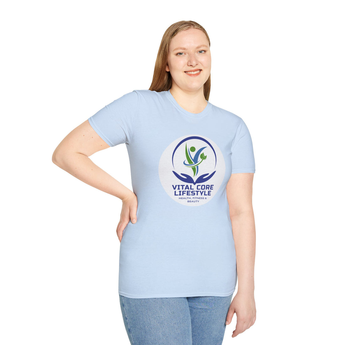 Vital Core Lifestyle T-Shirt — Health, Fitness & Wellness Logo Tee