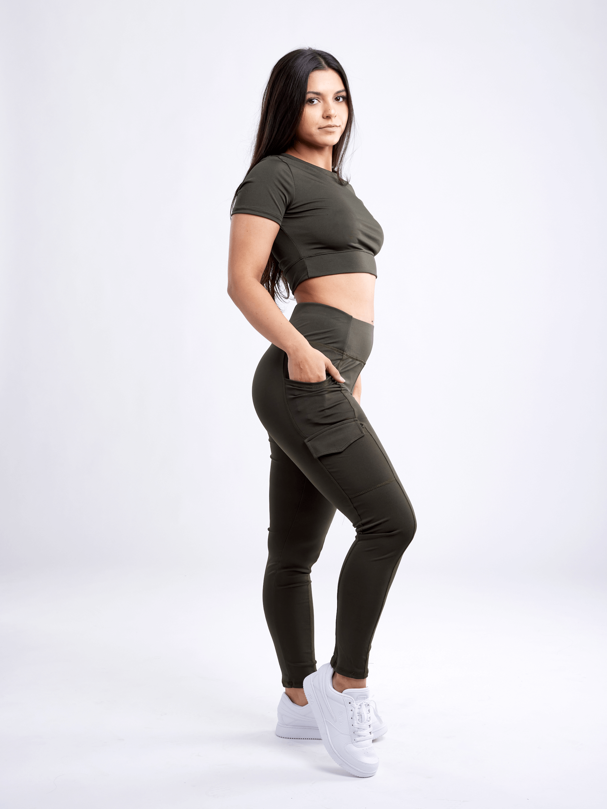 JupiterGear Women's Short-Sleeve Workout Crop Top