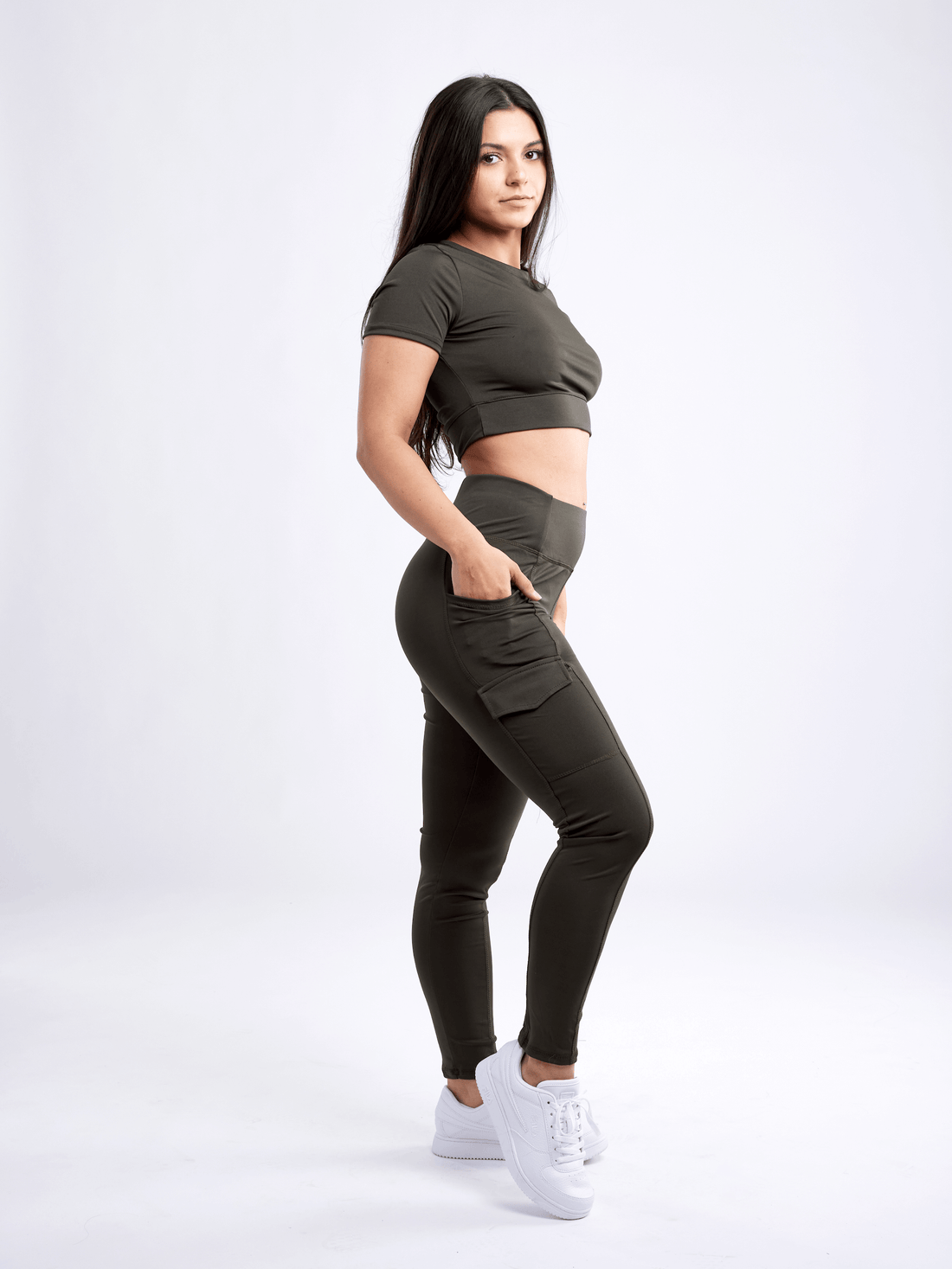 JupiterGear Women's Short-Sleeve Workout Crop Top