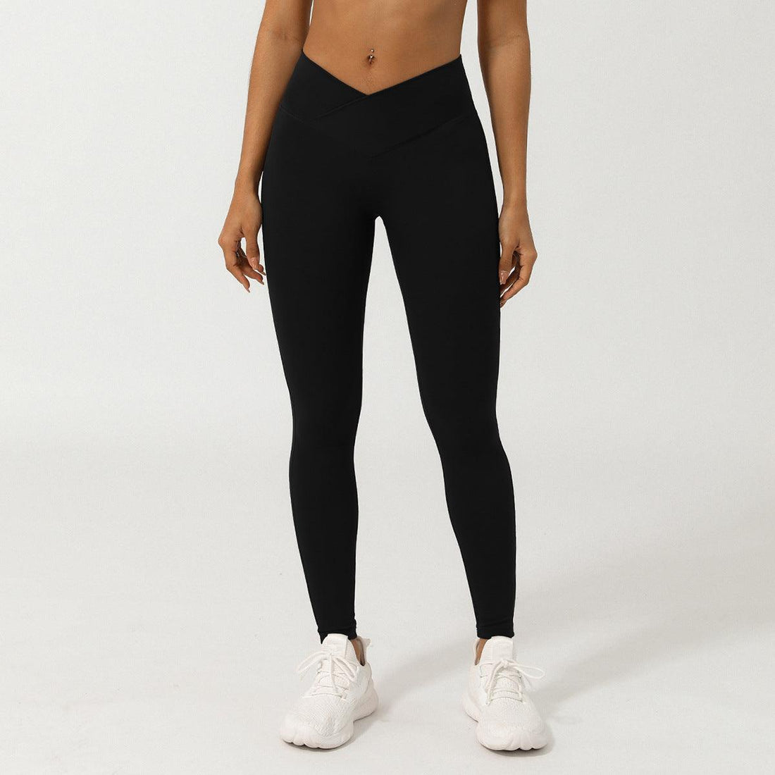 Women's V-Shaped High-Waisted Skinny Fit Yoga Pants