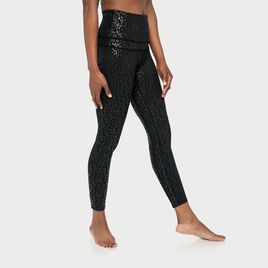 Women's Metallic Cheetah Active Leggings