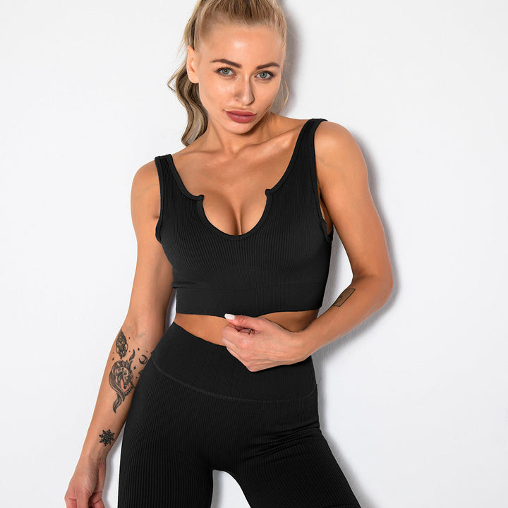 Women's Seamless Ribbed Built Bra Tank Top