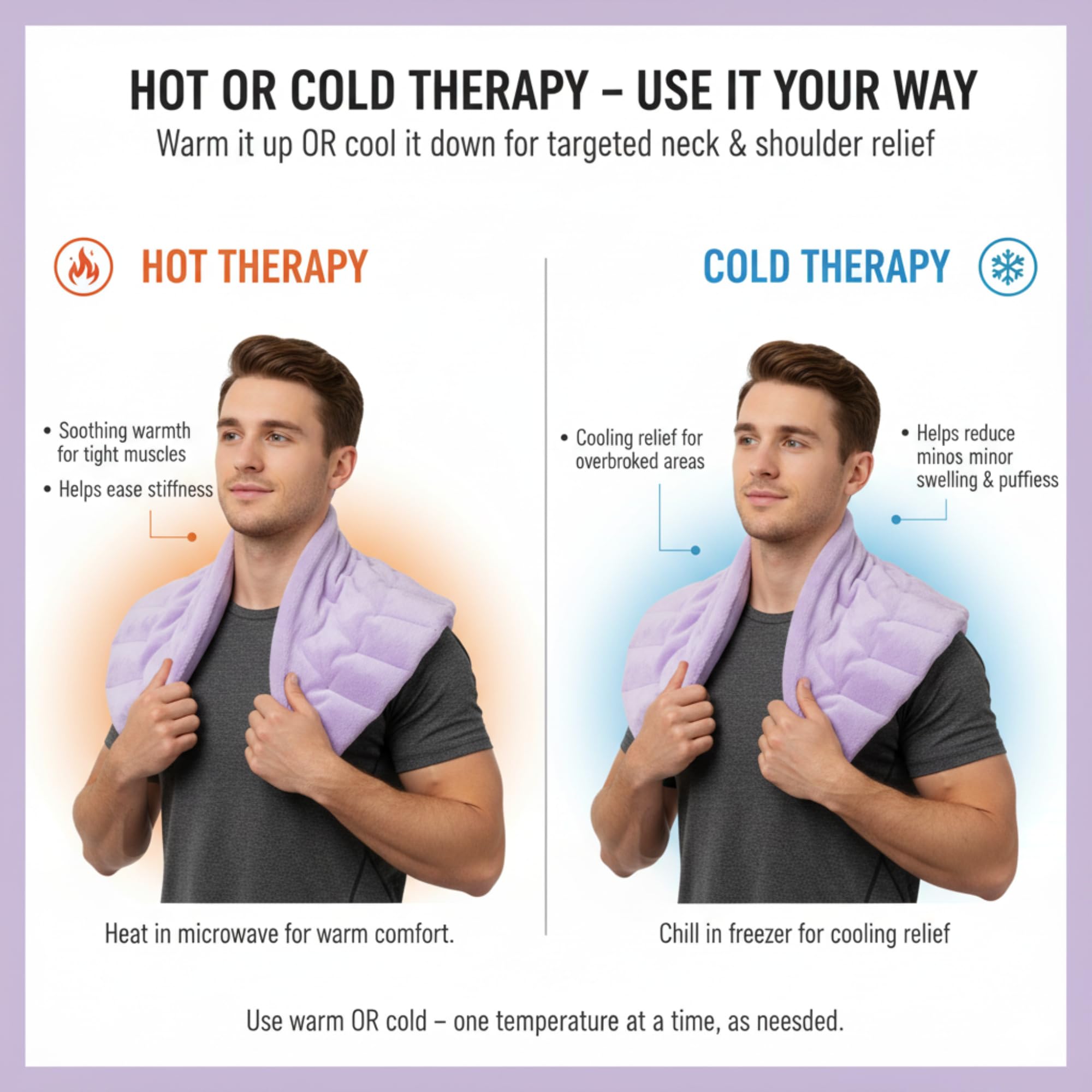 Soothing Herbal Neck & Shoulder Wrap – Hot/Cold Aromatherapy