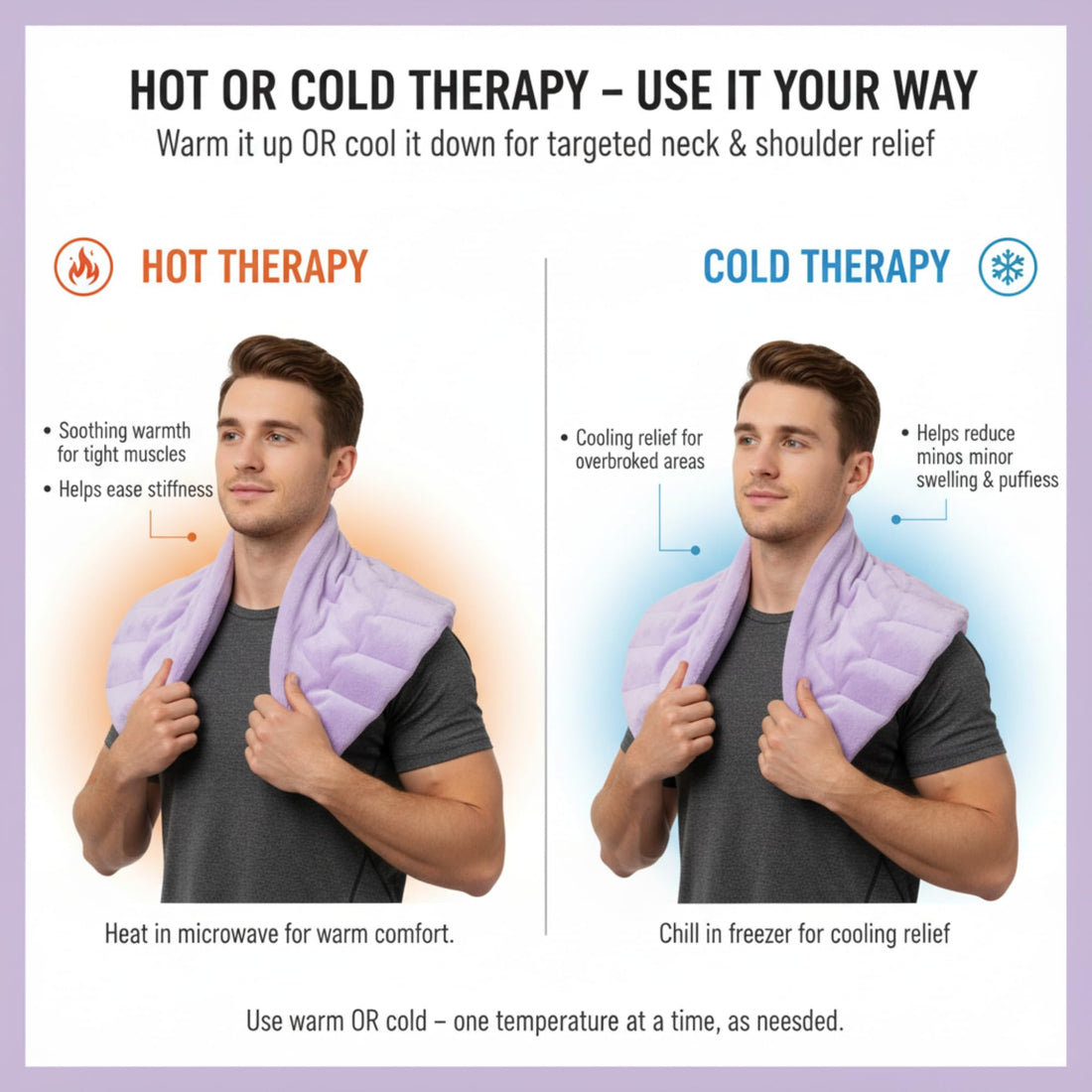 Soothing Herbal Neck & Shoulder Wrap – Hot/Cold Aromatherapy