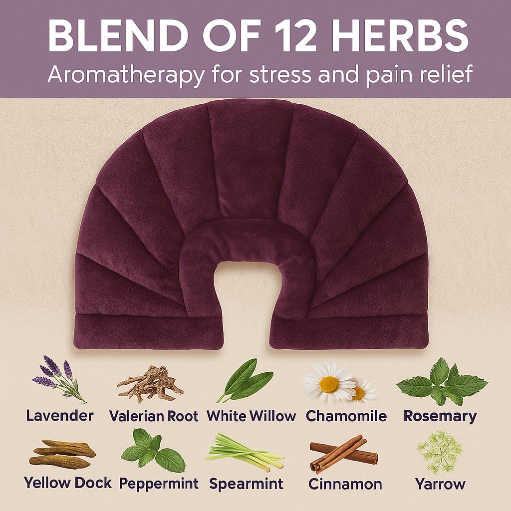 Soothing Herbal Neck & Shoulder Wrap – Hot/Cold Aromatherapy
