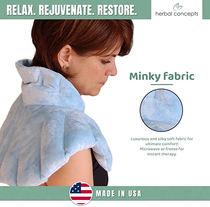 Soothing Herbal Neck & Shoulder Wrap – Hot/Cold Aromatherapy