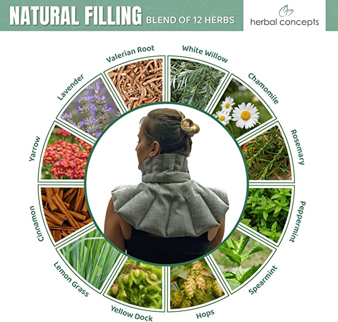 Soothing Herbal Neck & Shoulder Wrap – Hot/Cold Aromatherapy