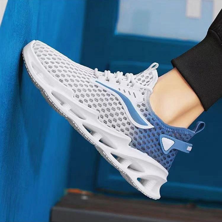 Men's Mesh Hollow-Sole Lace-up Sneakers
