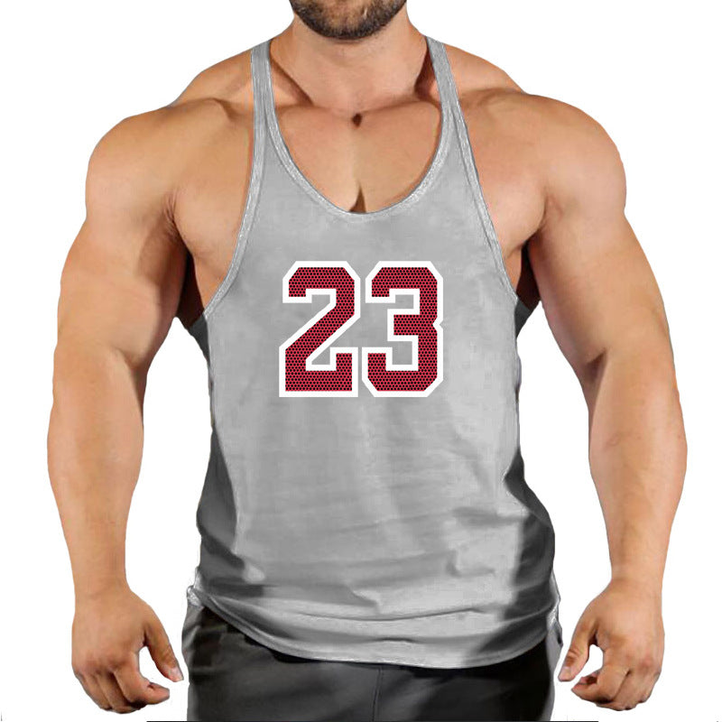 Men's Round Neck Sleeveless Basketball Tank Top