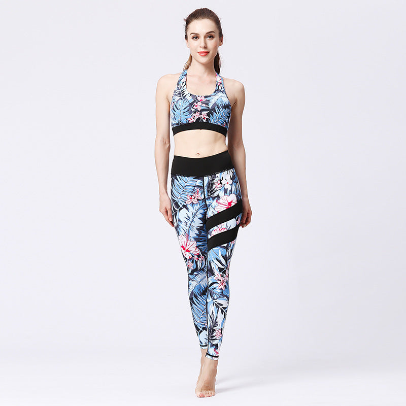 Women's seamless 2-Piece Yoga Set – High-Waist Leggings & Crop Top
