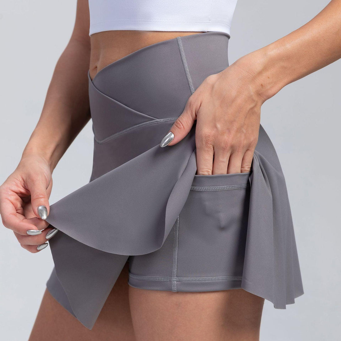 Women's Cowgirl Sporty Fit High-Waisted Yoga Skirt Shorts