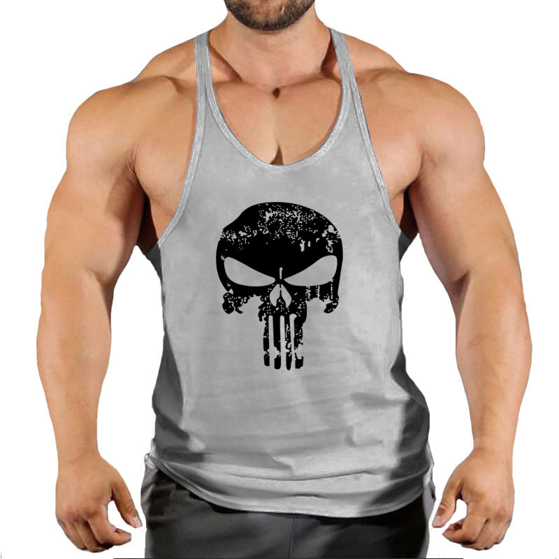 Fitness Men's Loose-Fit Sleeveless Tank Top