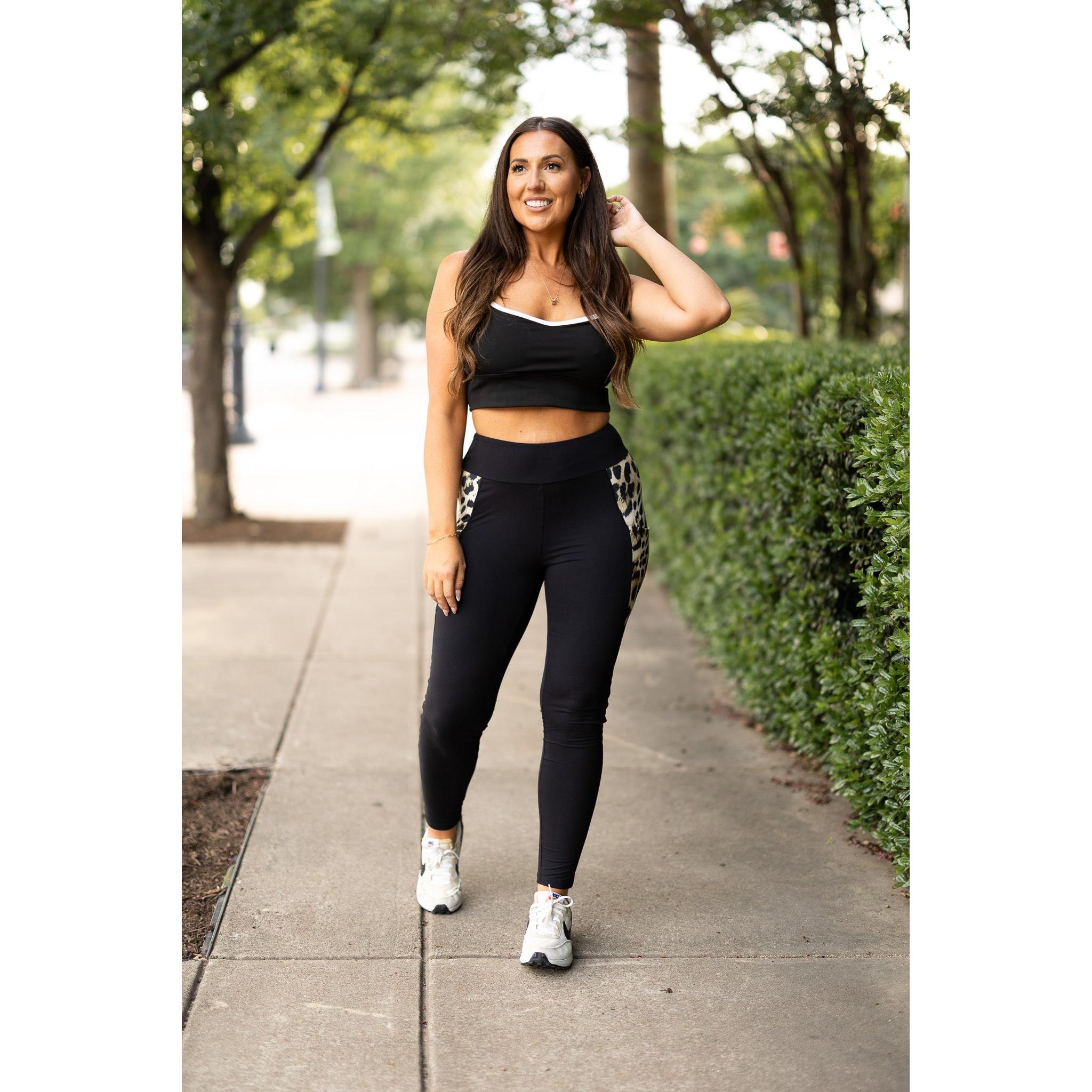 Women's The Gianna - Leopard Panel Sculpting Leggings*