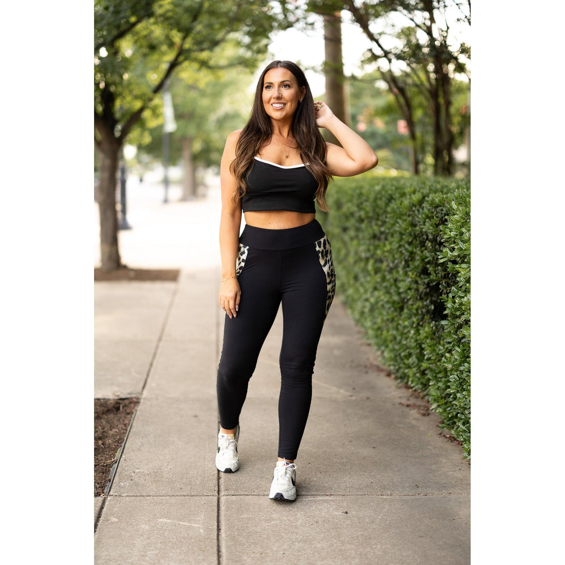 Women's The Gianna - Leopard Panel Sculpting Leggings*