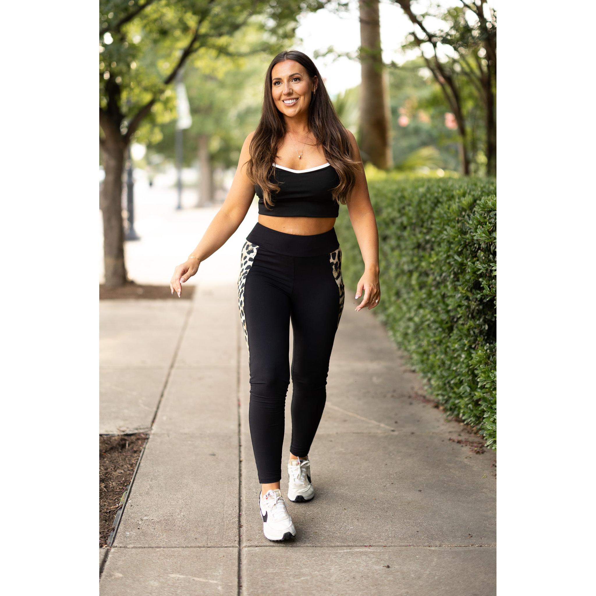 Women's The Gianna - Leopard Panel Sculpting Leggings*