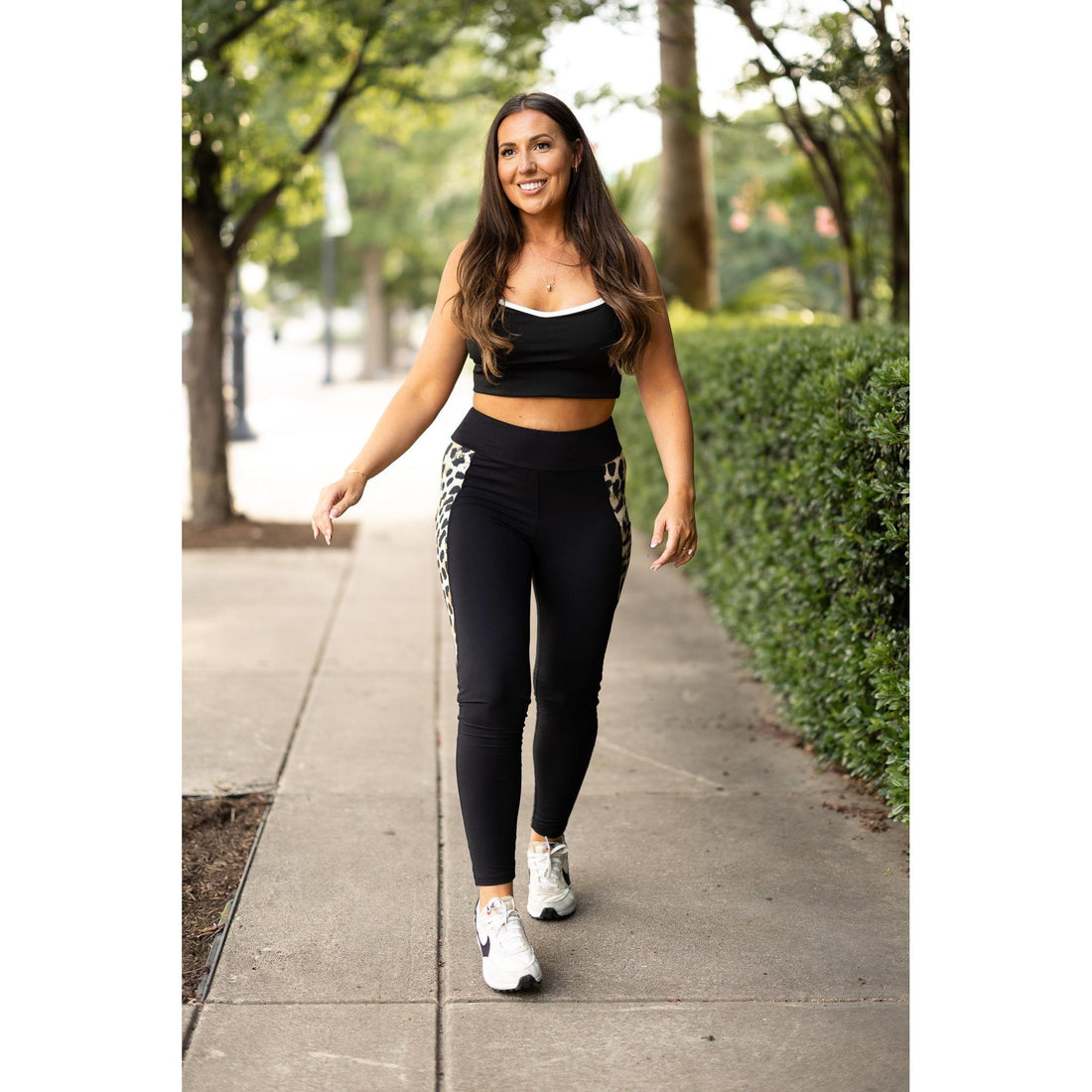 Women's The Gianna - Leopard Panel Sculpting Leggings*