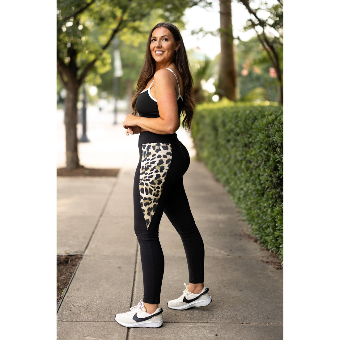 Women's The Gianna - Leopard Panel Sculpting Leggings*