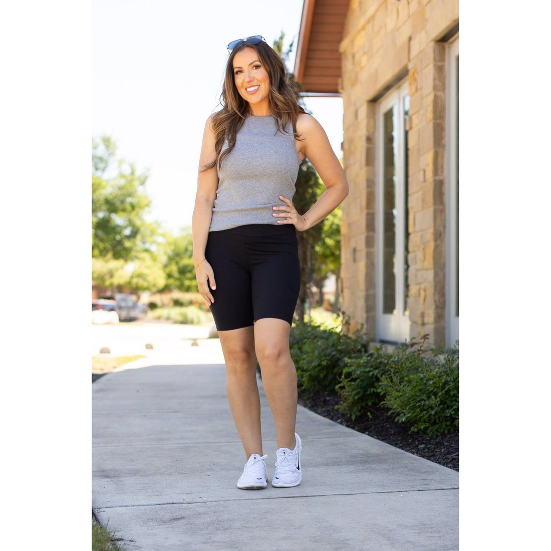 Women's The Bree - Black Biker 7-inch Shorts