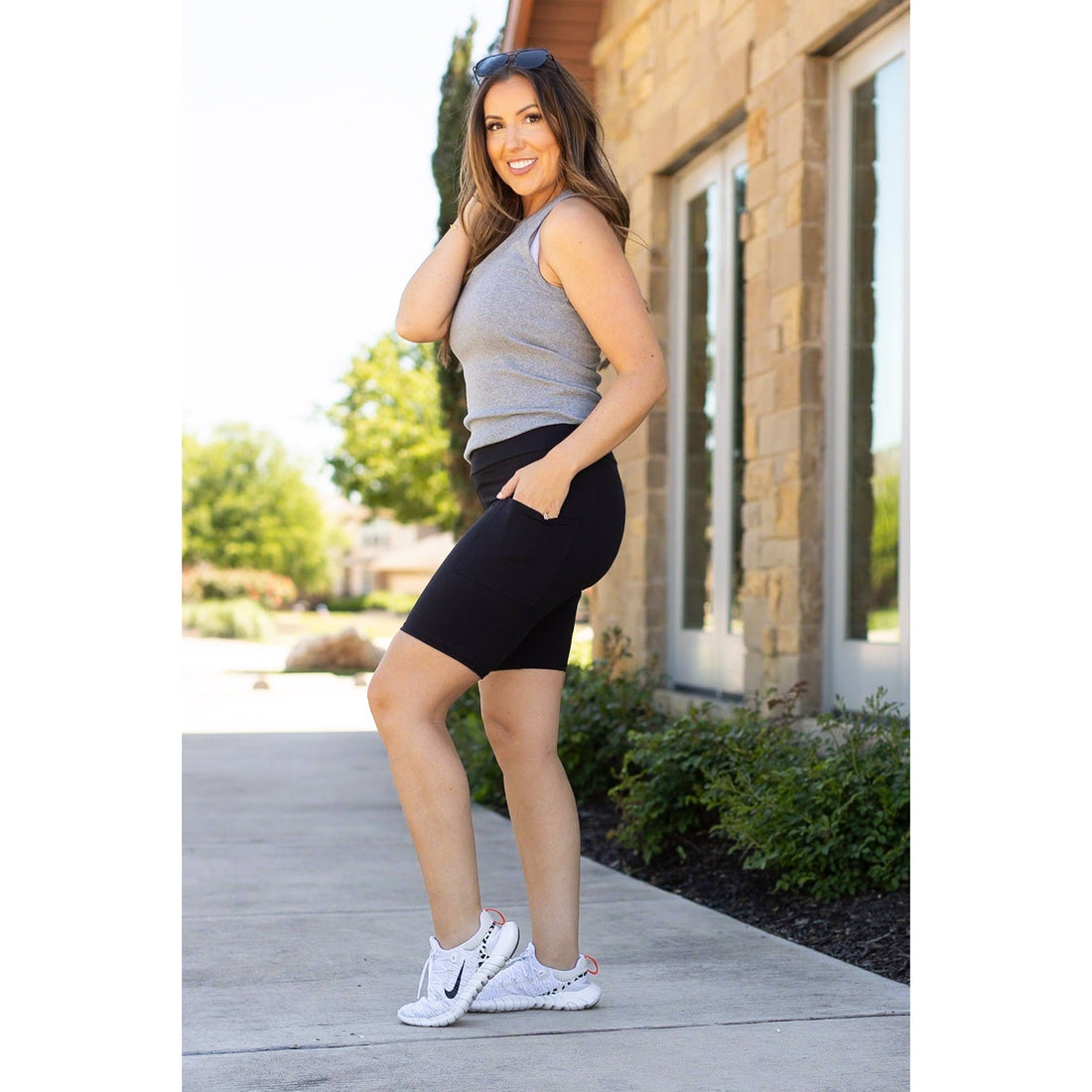 Women's The Bree - Black Biker 7-inch Shorts