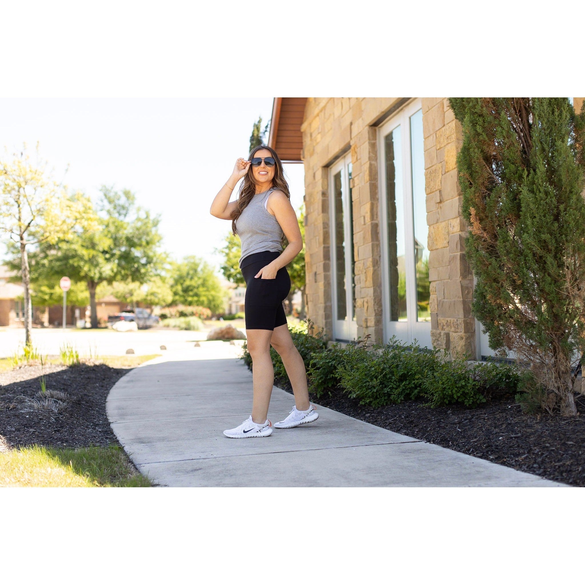 Women's The Bree - Black Biker 7-inch Shorts