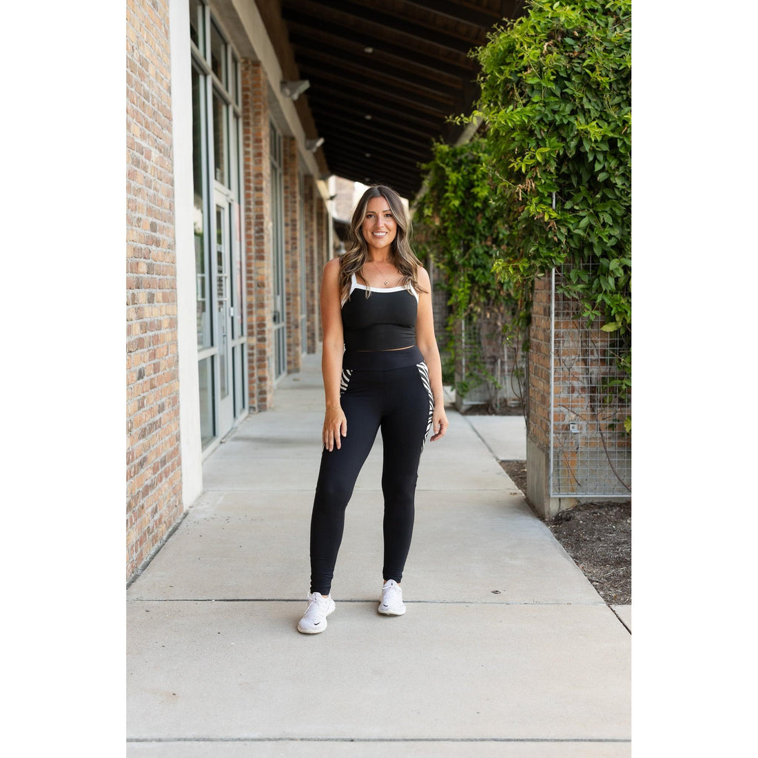 Women's The Carolina - Cow Print Panel Leggings