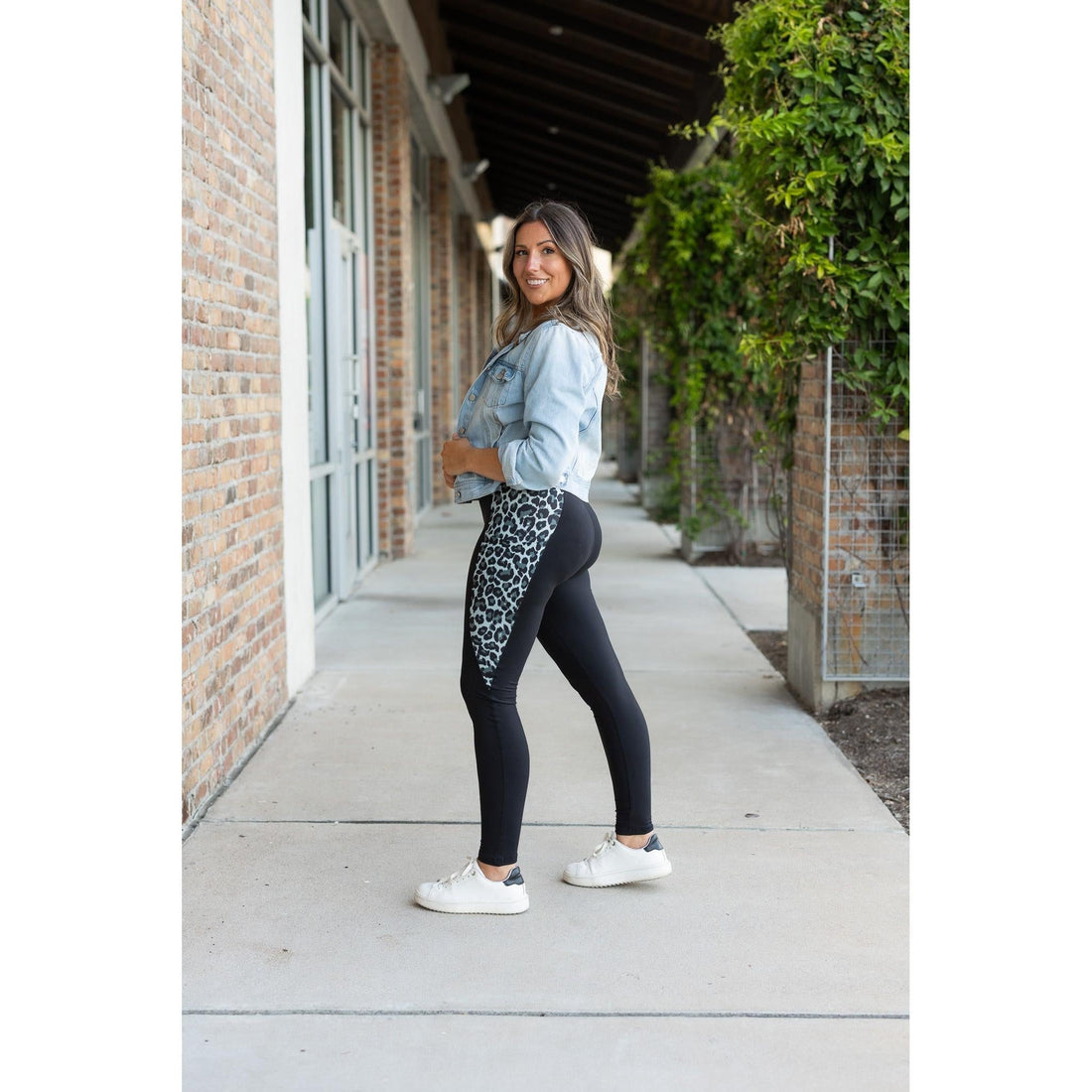 Women's Sabrina - Snow Leopard Panel Leggings