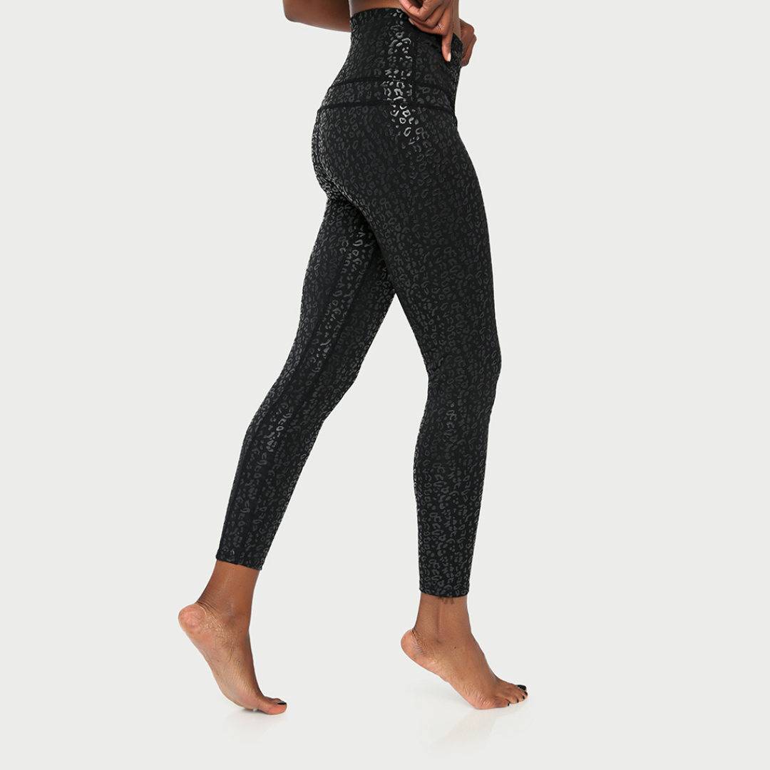 Women's Metallic Cheetah Active Leggings