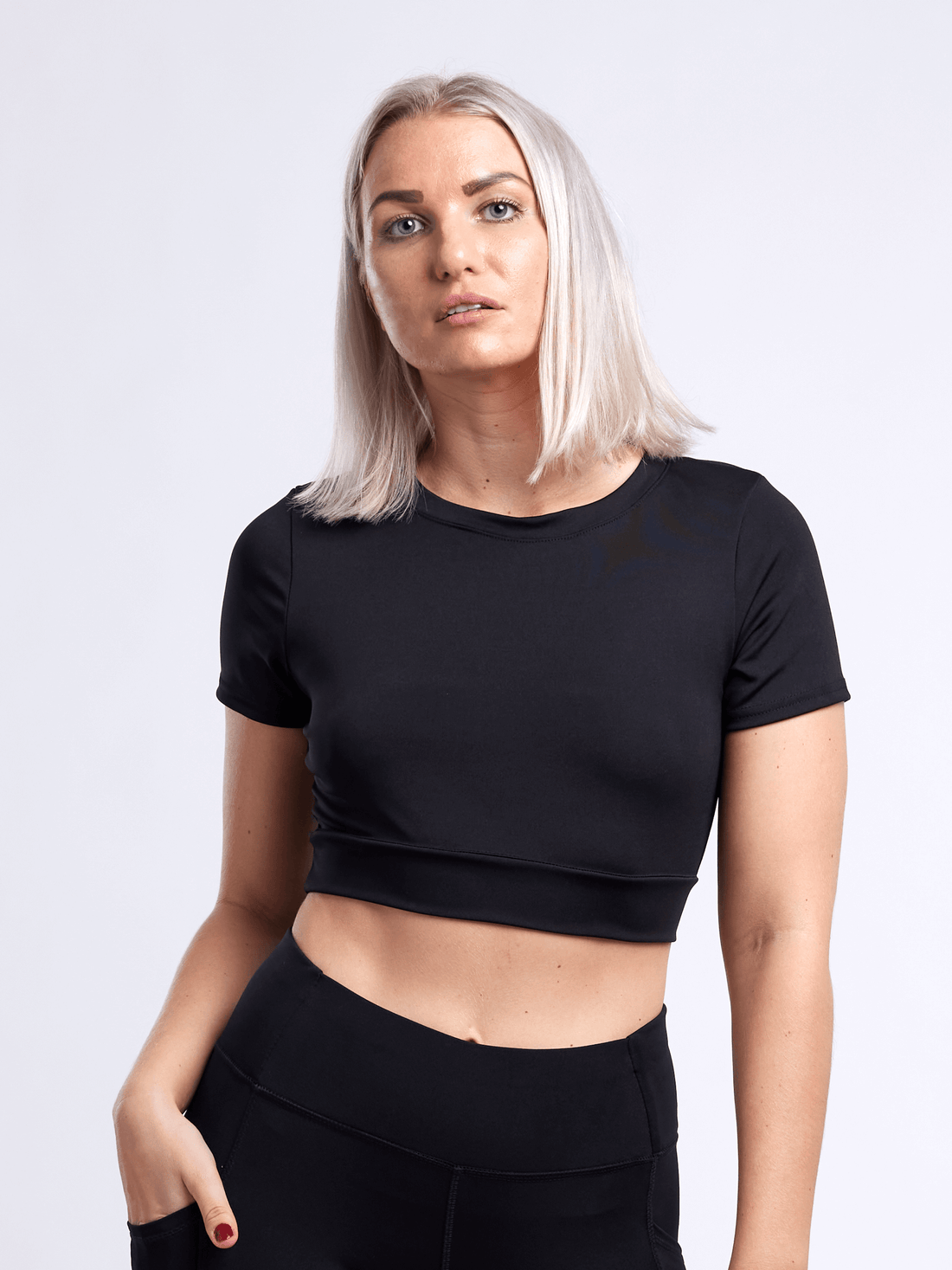 JupiterGear Women's Short-Sleeve Workout Crop Top