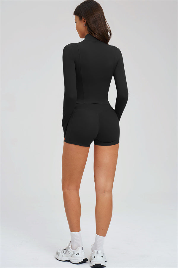 Women's The Sizzle Zip Jacket Sports Bra Shorts 3-Piece Set