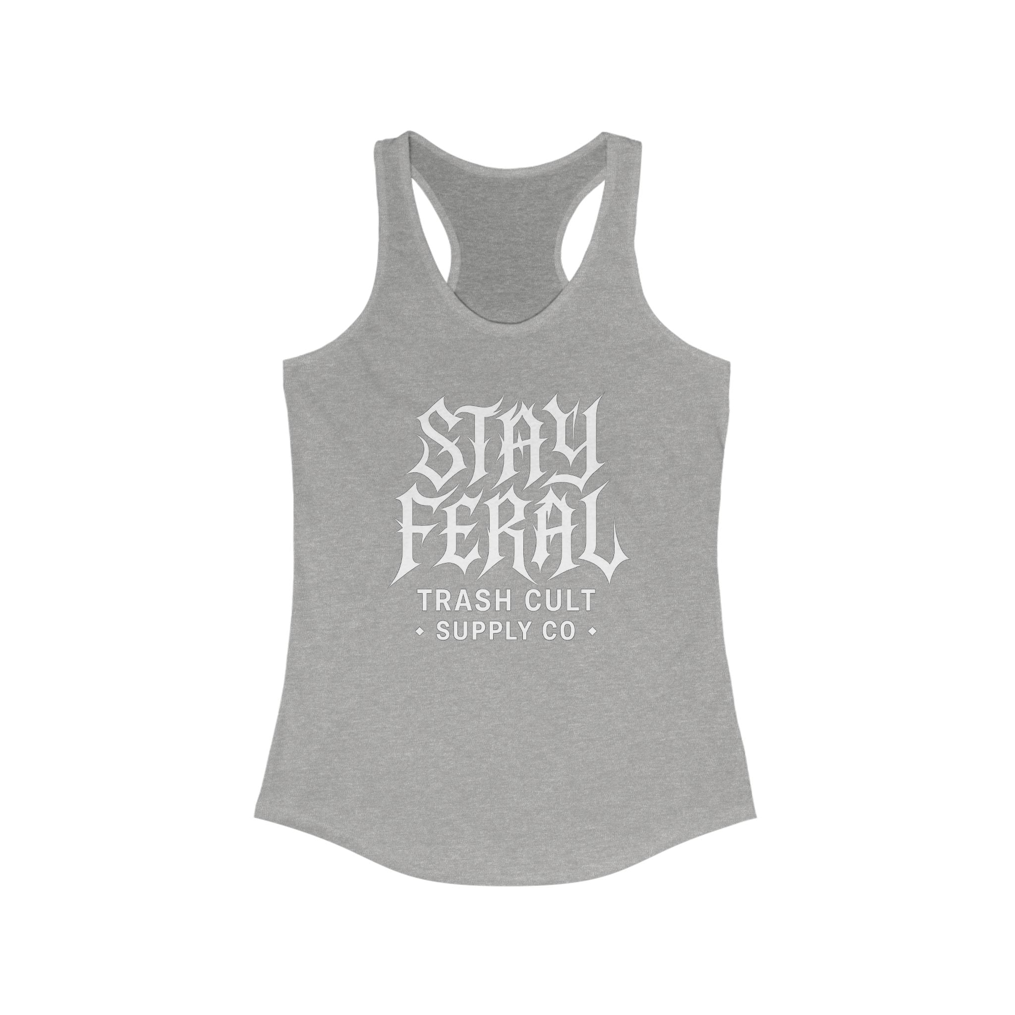 Women's Stay Feral Racerback Workout Tank Top