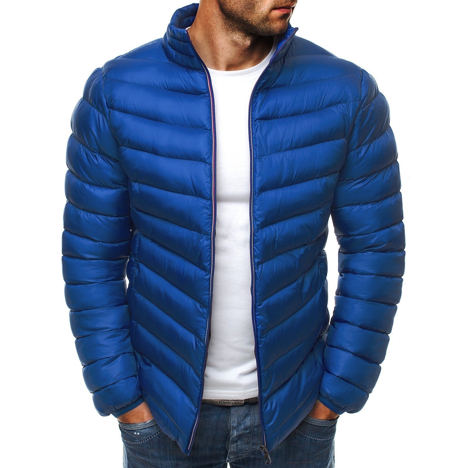 Men's Bright Colored Puffer Jacket