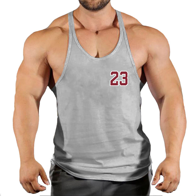 Men's Round Neck Sleeveless Basketball Tank Top