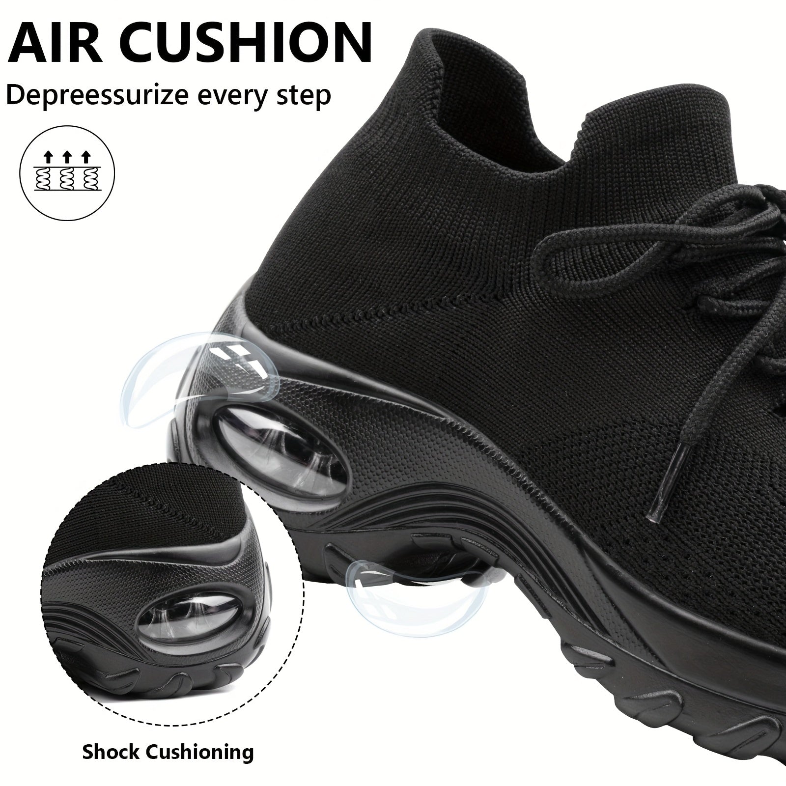 Women's Lightweight Cushioned Comfort Breathable Arch Sneakers