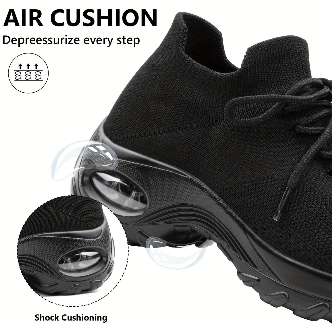 Women's Lightweight Cushioned Comfort Breathable Arch Sneakers