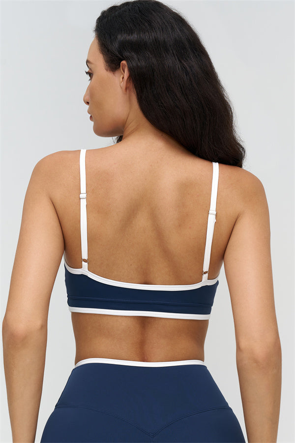 Women's "The Crave" Contrast Sports Bra Shorts 2-Piece Set