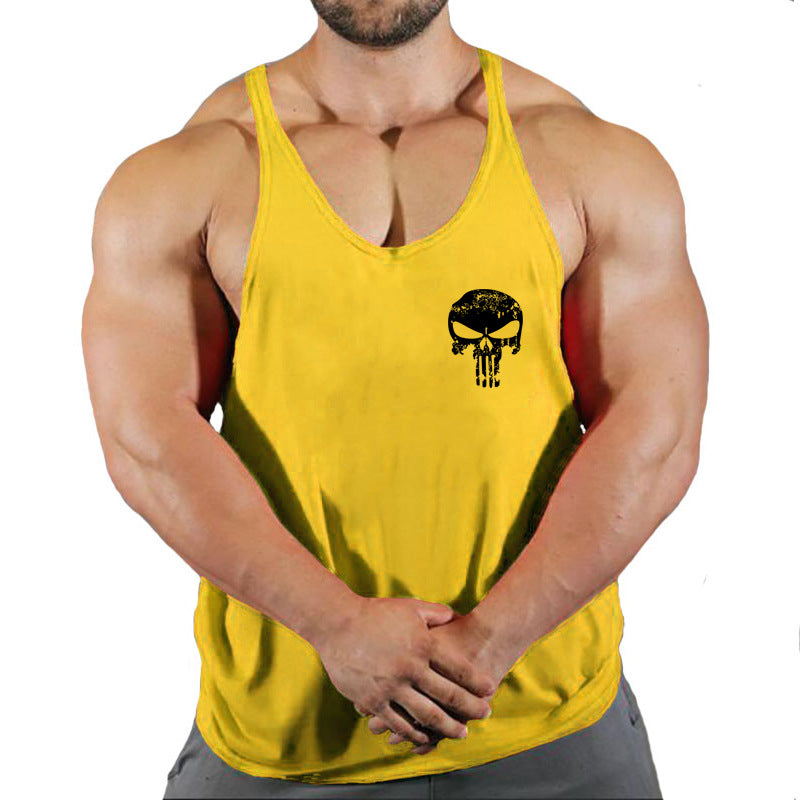 Fitness Men's Loose-Fit Sleeveless Tank Top