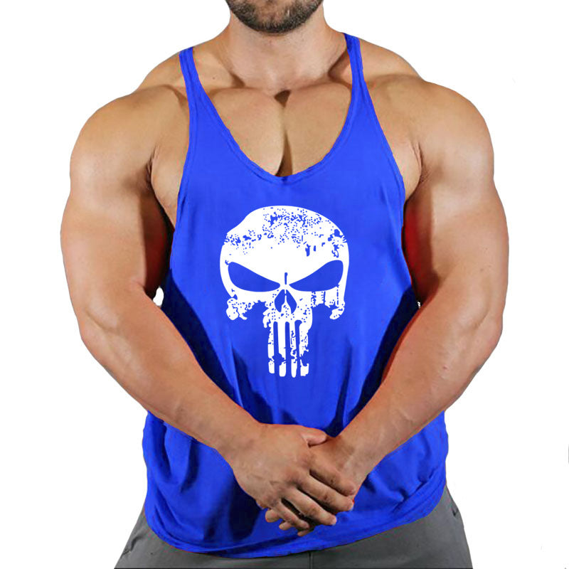 Fitness Men's Loose-Fit Sleeveless Tank Top