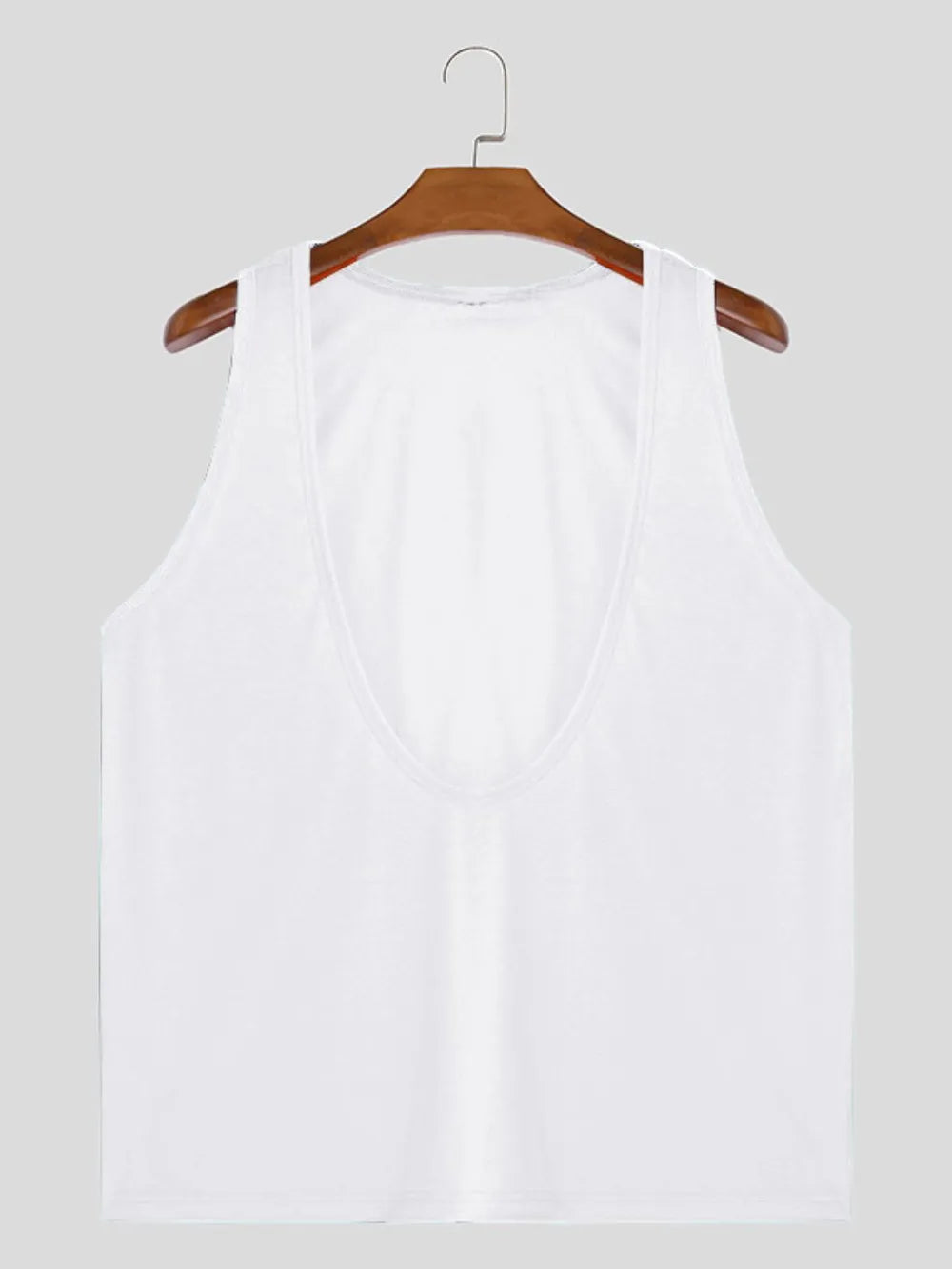 Men's Wide Strap Tank Top T-Shirt