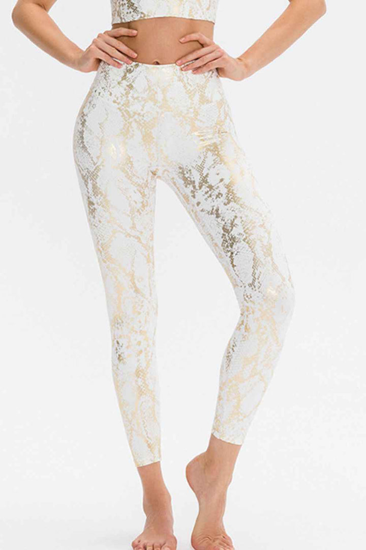 Women's Slim Fit Animal Print Sports Leggings