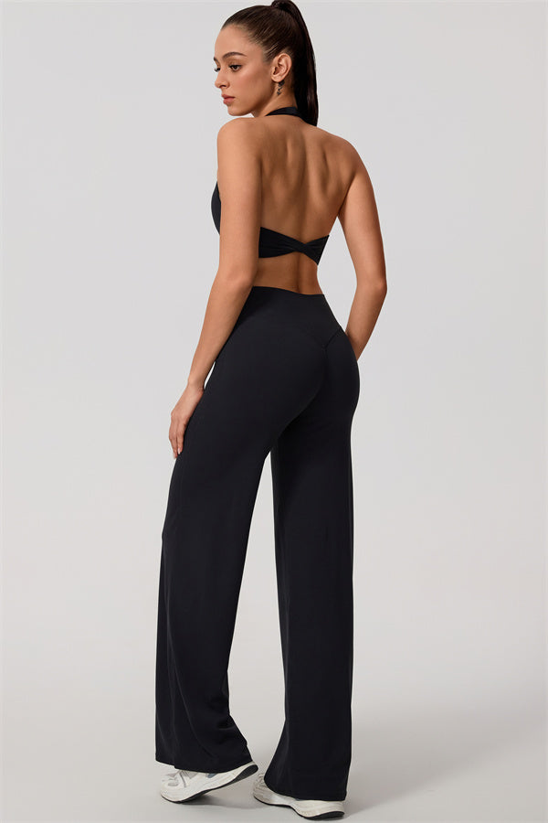 The Nestle Women's Sports Bra Straight Leg Pants 2-Piece Set